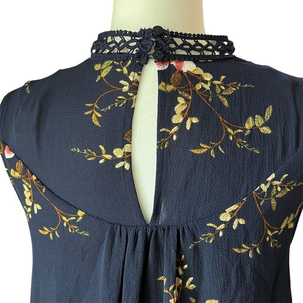 Altar'd State Women's XS Blue Floral Lace Sundress Short Casual Dress​​ - Picture 7 of 10